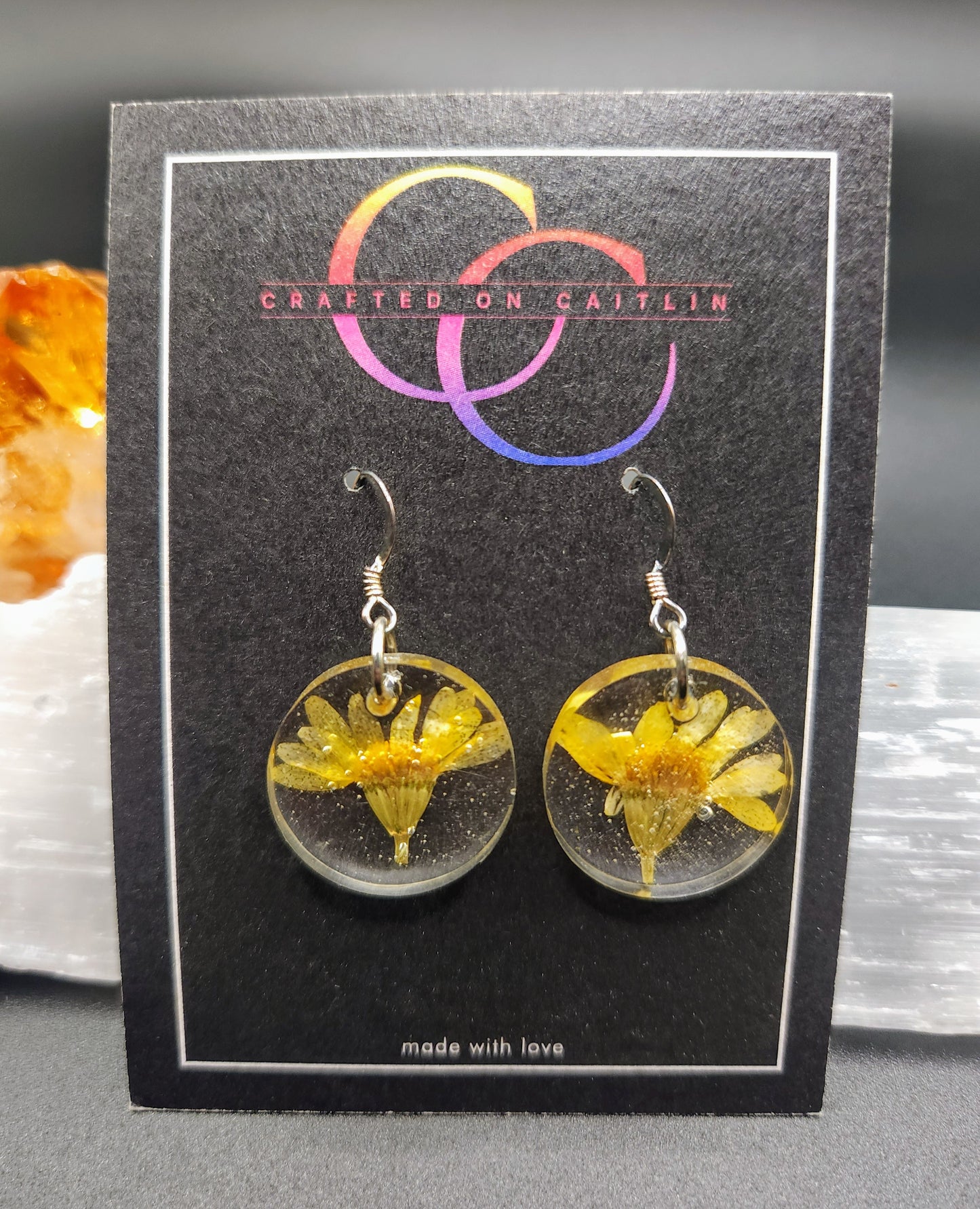 Small Yellow Daisy Dangles