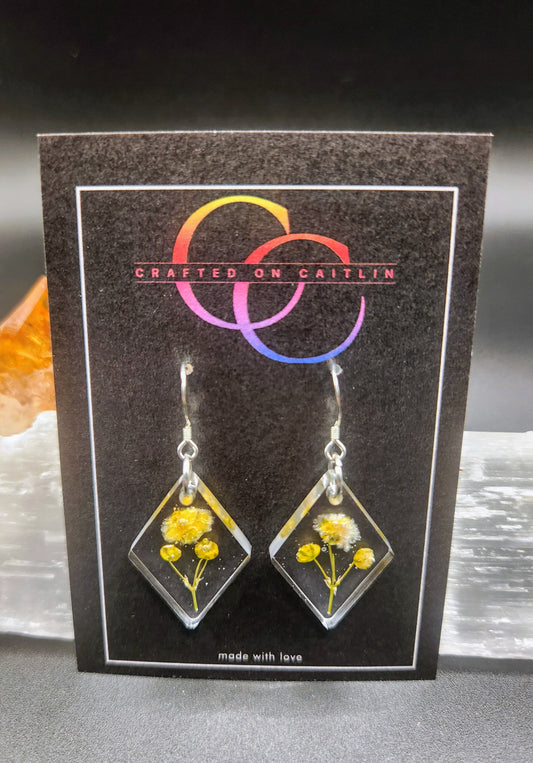 Baby's Breath Diamond Dangles