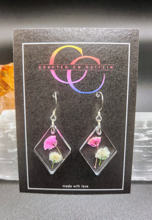 Baby's Breath Diamond Dangles