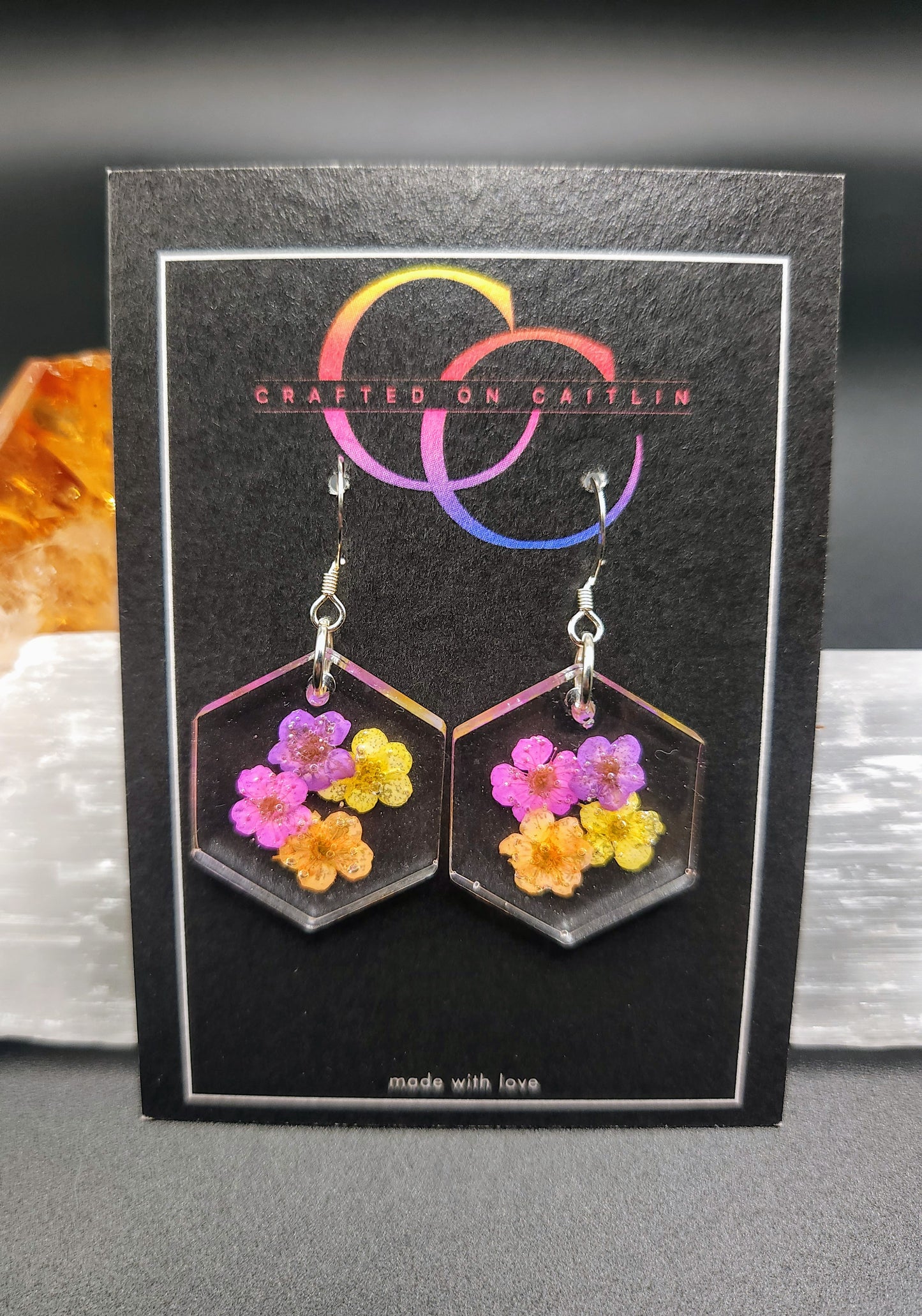Summer sunset Narcissus Hex Dangles