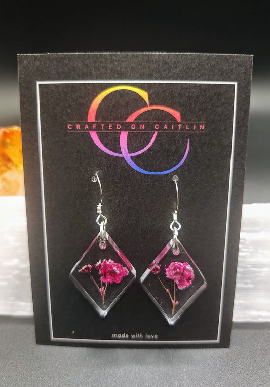 Baby's Breath Diamond Dangles