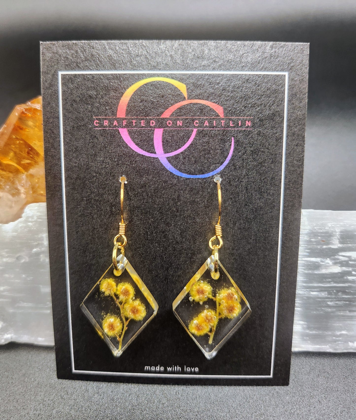 Wattle Diamond Dangles