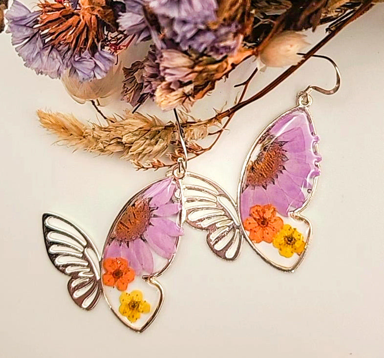 Daisy & Narcissus Butterfly Dangles