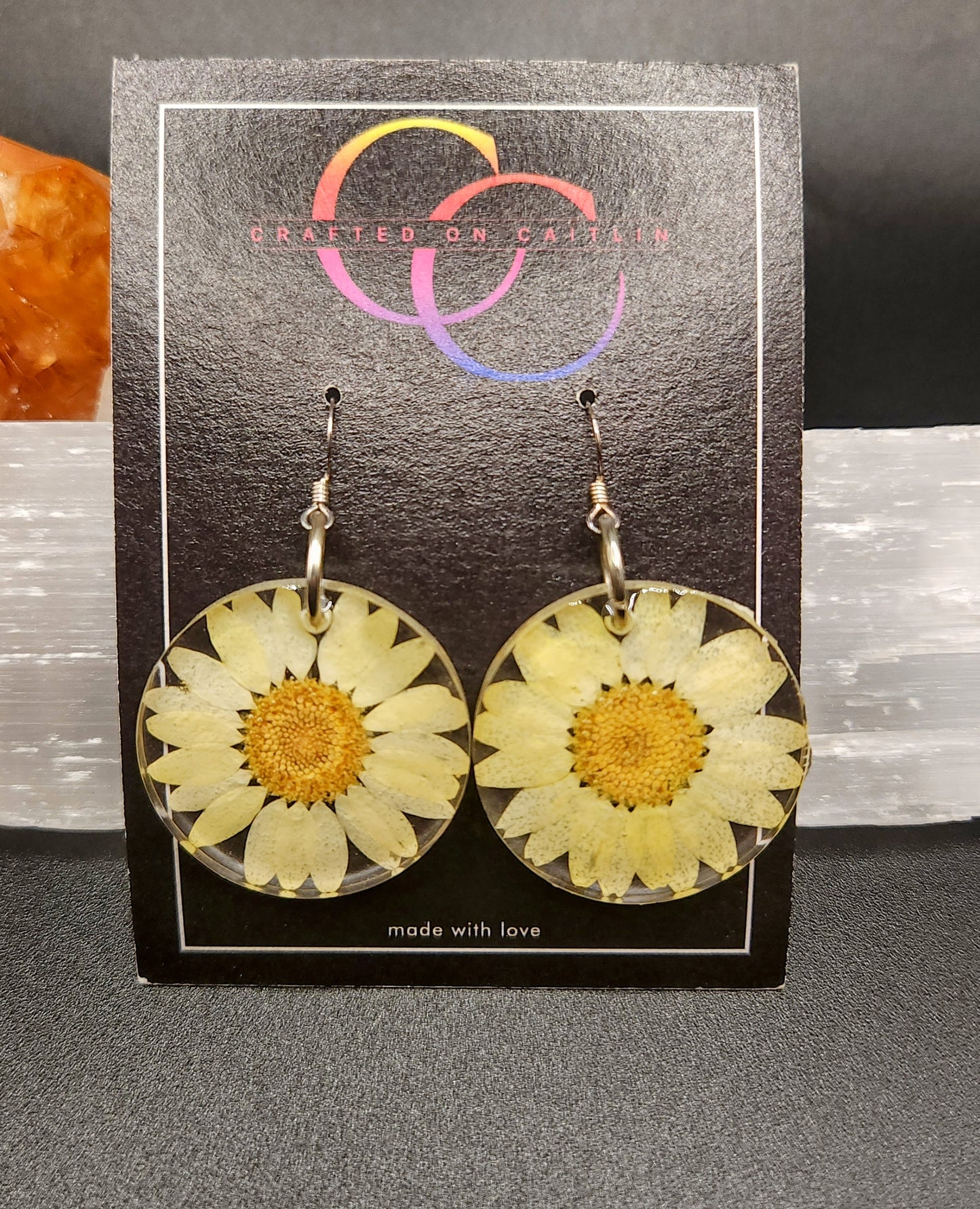 Yellow Daisy Dangles