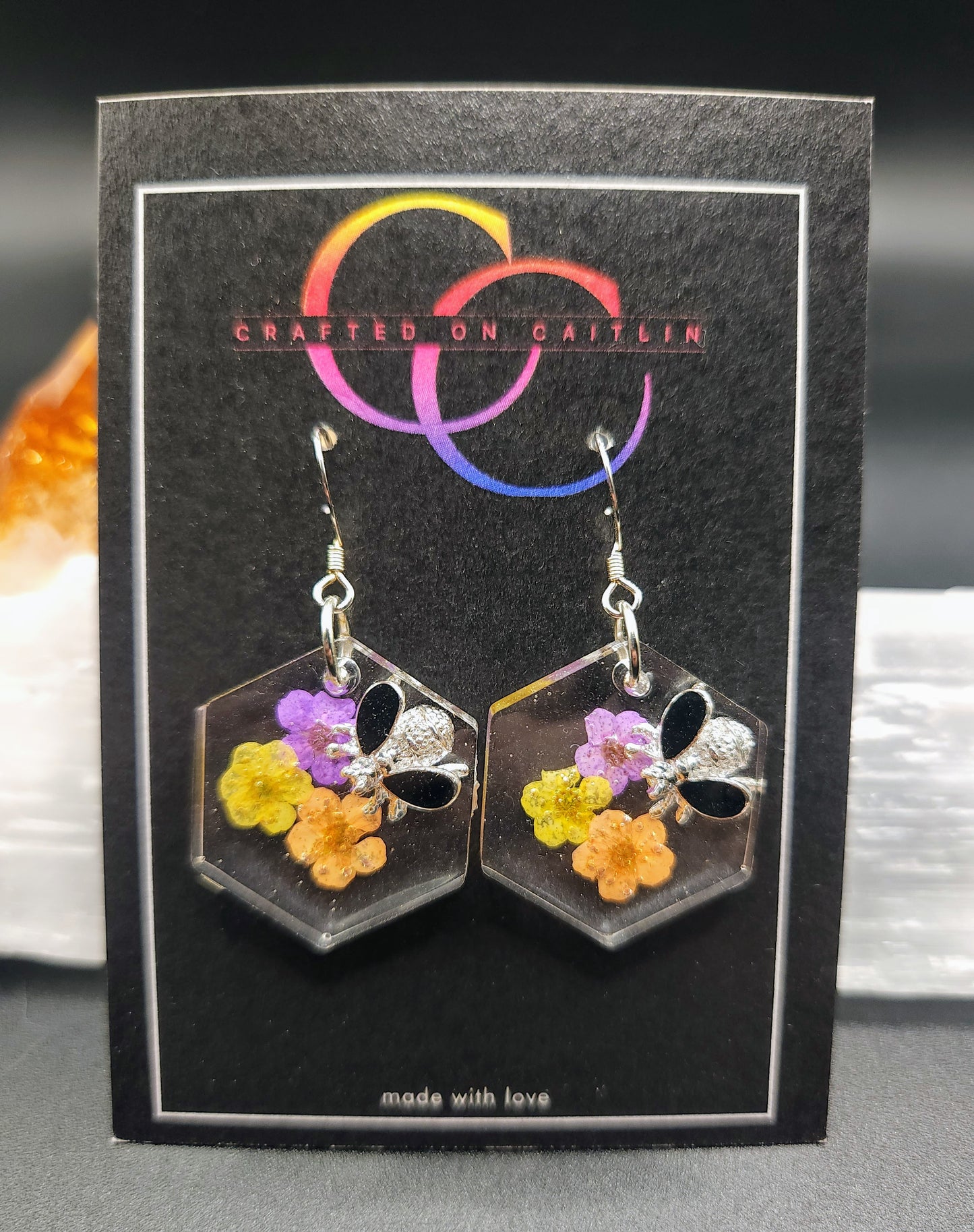 Summer Narcissus Hex Dangles