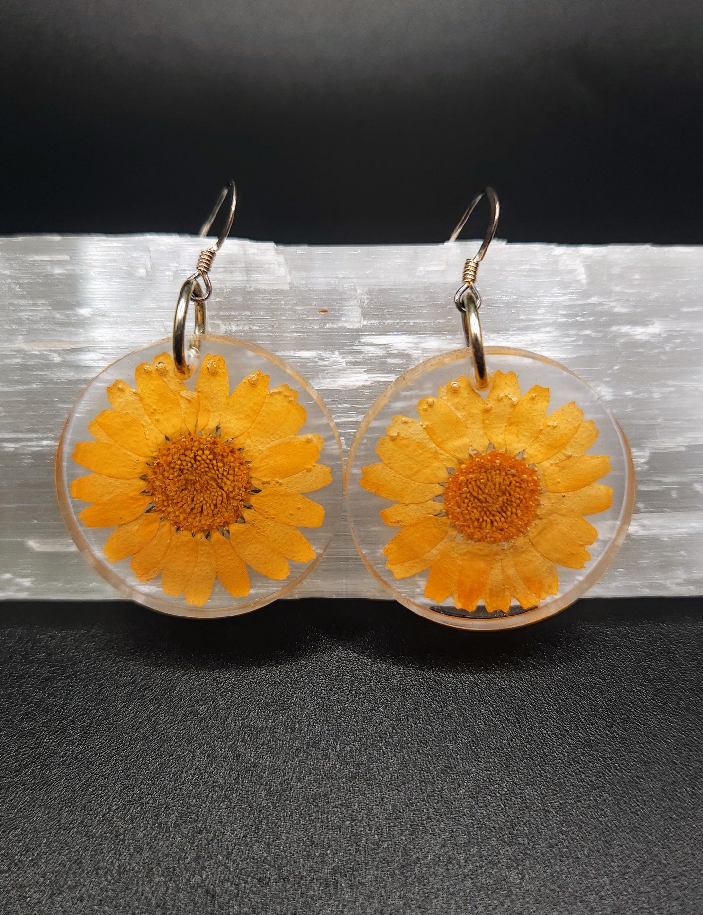 Orange Daisy Dangles
