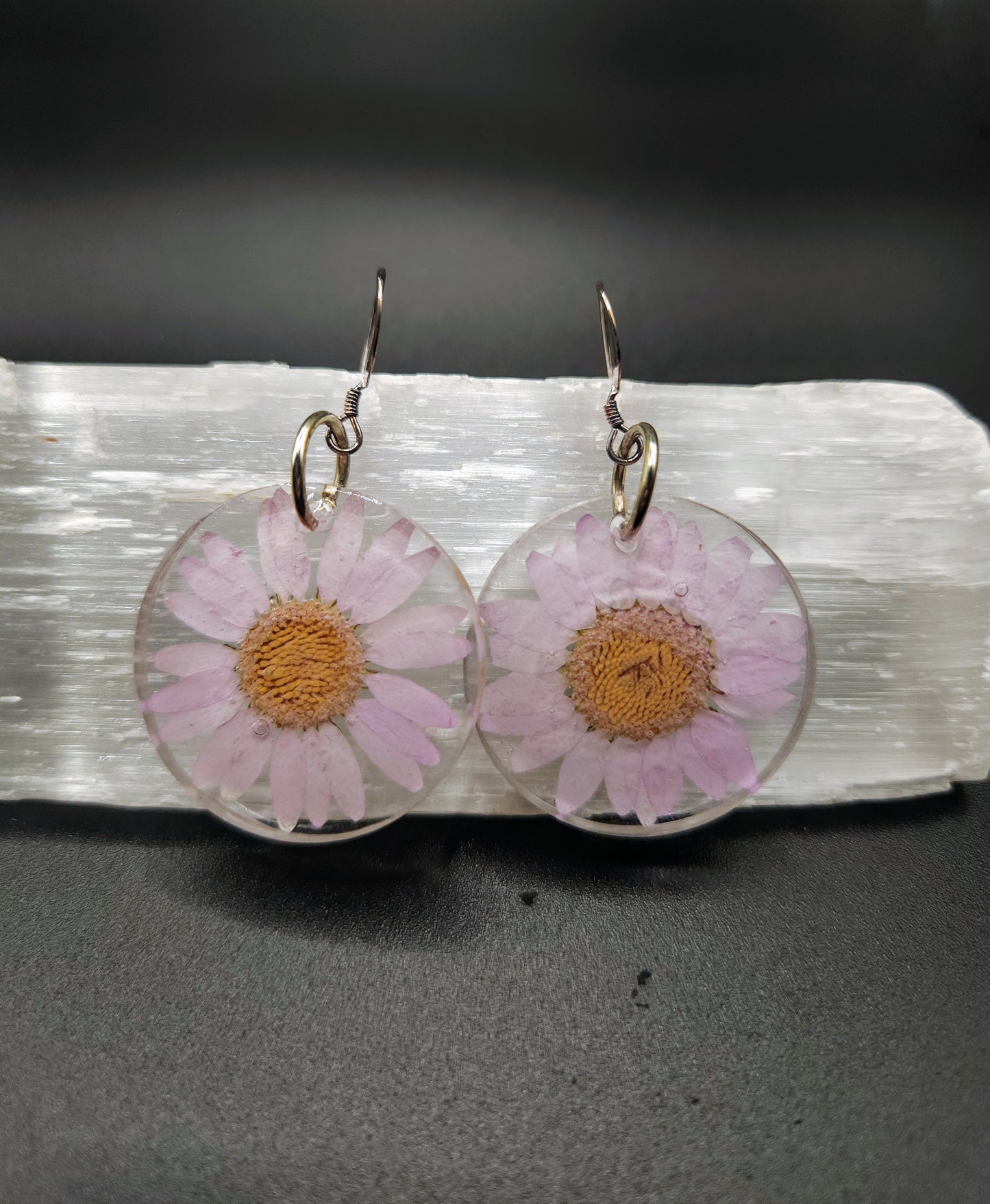 Light Purple Daisy Dangles