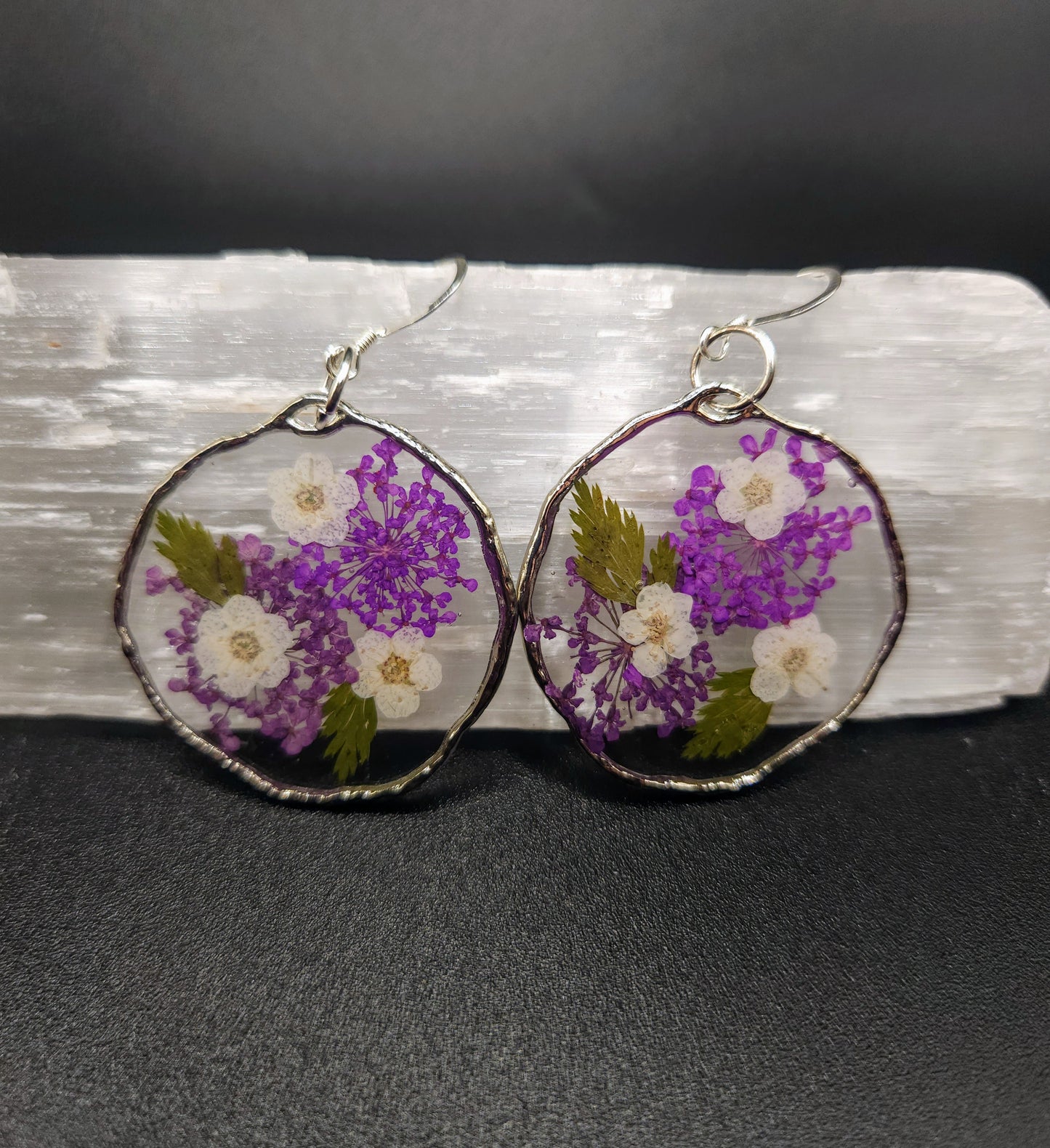 Winter Floral Dangles