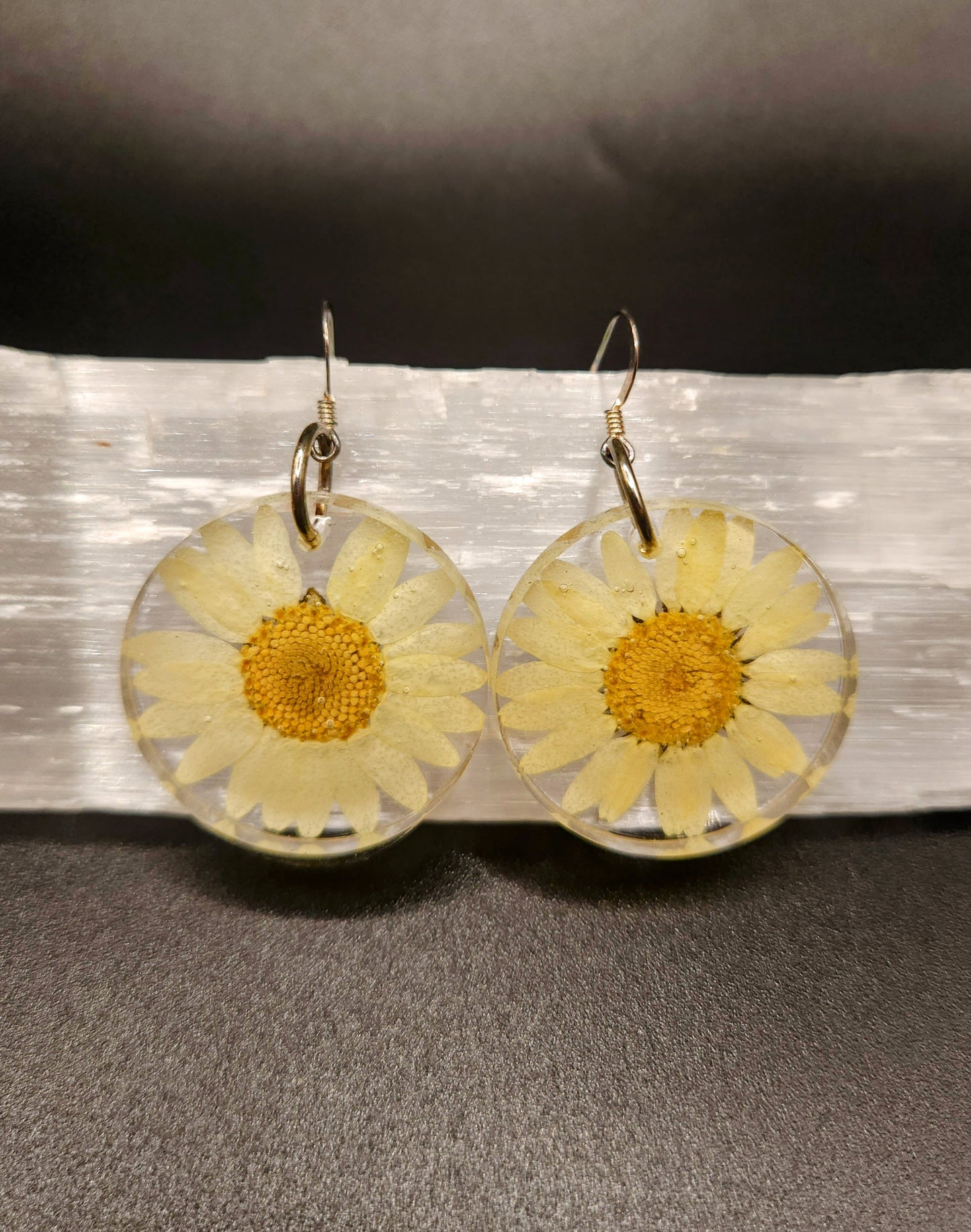 Light Yellow Daisy Dangles